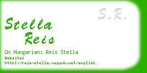 stella reis business card